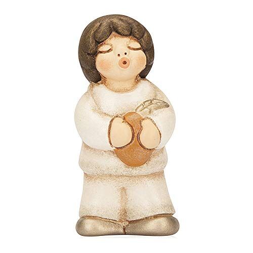 THUN Statuina Presepe Pastore Decorazioni Natale Casa Linea Presepe della Famiglia Ceramica 5,5 x 7,6 x 4,6 cm