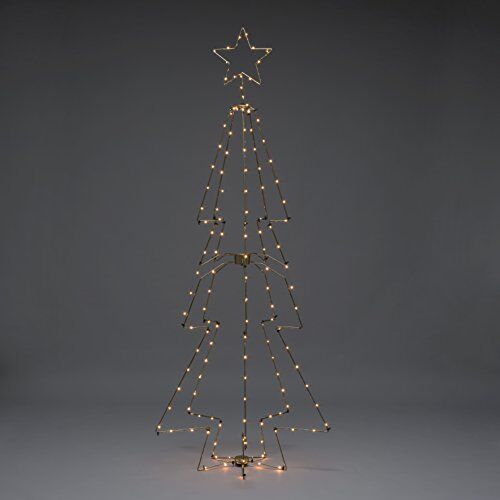 Konstsmide LED Stella Albero di Natale con top in metallo, metallo, ottone colori