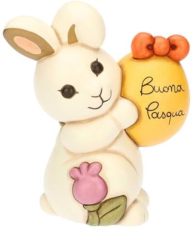 THUN Coniglietta Joy con uovo in ceramica Sorprese di Pasqua, grande