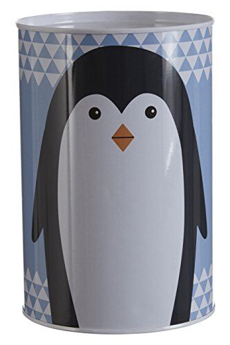 PREMIER Housewares – Parker Il Pinguino Denaro, Metallo, Blu, 10 x 10 x 15 cm