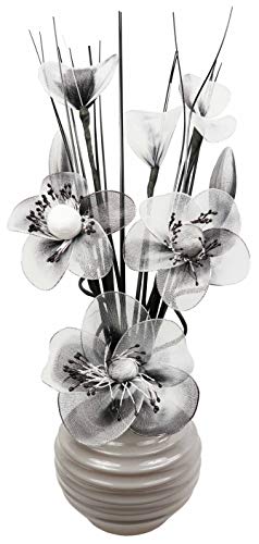 Creative Flourish fiorire Vaso in Vetro White And Black