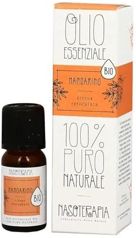 HP OLIO ESSENZIALE MANDARINO Citrus reticulata 100% puro naturale NASOTERAPIA