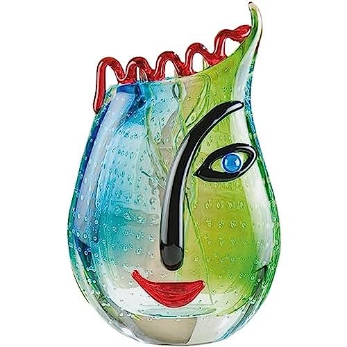 ART Vaso viso – Scultura e oggetto decorativo fatto a mano – H 28 cm
