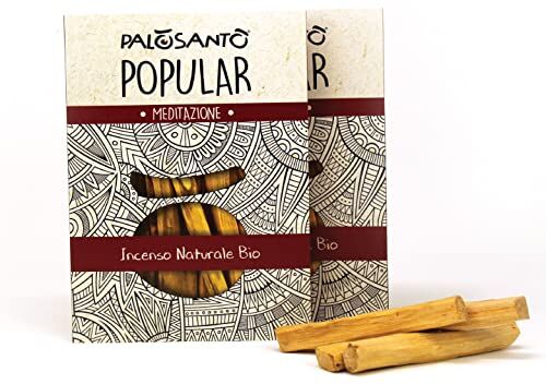 PALOSANTO Incenso Naturale Palo Santo Popular Ayabaca 26 Legnetti Qualità Premium Selezionata dal Perù Palo Santo Originale per Purificazione e Benessere Spirituale Etico e Sostenibile