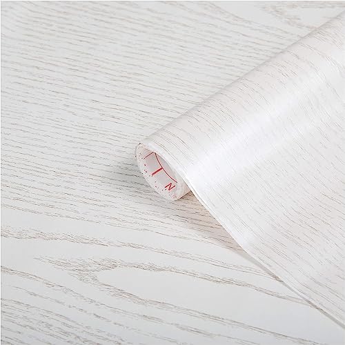 d-c-fix Pellicola Adesiva per mobili legno madreperla bianco PVC plastica vinile impermeabile decorativa per cucina, armadio, porta carta rivestimento 45 x 200 cm