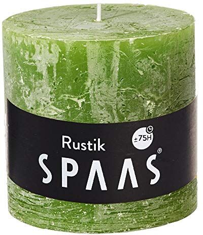 Spaas Candela rustica non profumata 100/mm, 75 ore, verde oliva