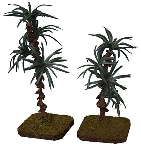 Alfred Kolbe Krippen  Natale Lanterne Accessori Set di Palme per 2 Pezzi 13 cm e 18 cm