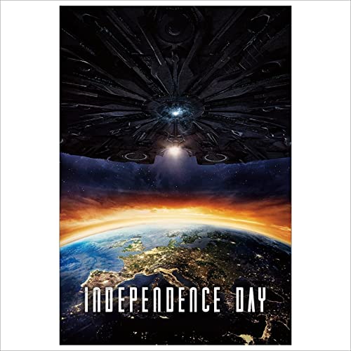 Platinum Independence Day Movie Tin Poster Metallo Alluminio Targa da parete Porta Targa Film Room Man Cave Quasi A4 Dimensioni 280 x 190 mm