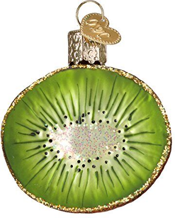 Old World Christmas Vecchio Mondo Ornamenti di Natale: Selezione di frutta Ornamenti soffiati vetro per albero di Natale, Kiwi