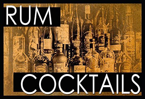 Schatzmix Targa in metallo Alcol Rum Cocktails Targa in metallo Decorazione da parete 20 x 30 cm