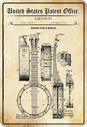 Schatzmix , Targa in Metallo con Design di Banjo Bradbury, Decorazione da Parete, 20 x 30 cm