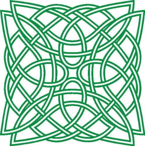 INDIGOS Adesivo da Parete/Wall Stickers – D65 Ornamento Piuttosto Tribal, Vinile, Verde, 96 x 95 x 1 cm
