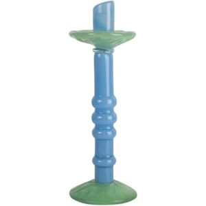 BY ON ByON Candlestick L 5280606912 Portacandele in vetro soffiato a mano, colore blu chiaro/verde menta BY ON ByON Candlestick L 5280606912 Portacandele in vetro soffiato a mano, colore blu chiaro/verde menta