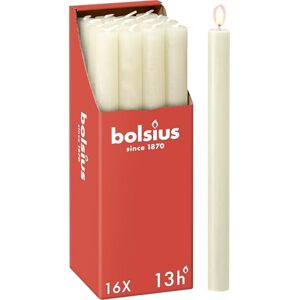 Bolsius Candele a colonna affusolate – Avioro – Confezione da 16 – Lunga durata di 13 ore – Decorazione d'interni – Non profumate – Cera vegana naturale – 27 x 2,3 cm Bolsius Candele a colonna affusolate – Avioro – Confezione da 16 – Lunga durata di 13 ore – Decorazione d'interni – Non profumate – Cera vegana naturale – 27 x 2,3 cm