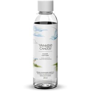 YANKEE CANDLE Signature Diffusore a bastoncini Ricarica Clean Cotton 200 ml Fino a 20 settimane di fragranza Un regalo perfetto per una donna YANKEE CANDLE Signature Diffusore a bastoncini Ricarica Clean Cotton 200 ml Fino a 20 settimane di fragranza Un regalo perfetto per una donna