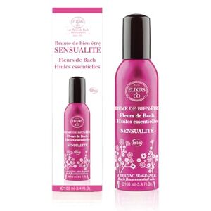 Elixirs & Co Nebbia di Benessere confortante ai Fiori di Bach e Oli Essenziali, sensualità, Fiori di Bach, Benessere e Relax, Biologico, 100% Naturale, Made in France 100 ml Elixirs & Co Nebbia di Benessere confortante ai Fiori di Bach e Oli Essenziali, sensualità, Fiori di Bach, Benessere e Relax, Biologico, 100% Naturale, Made in France 100 ml