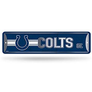 Rico Industries NFL Indianapolis Colts Cartello stradale in metallo, 10,2 x 38,1 cm, ideale per la casa, la camera da letto, l'uomo Cave Decor Rico Industries NFL Indianapolis Colts Cartello stradale in metallo, 10,2 x 38,1 cm, ideale per la casa, la camera da letto, l'uomo Cave Decor
