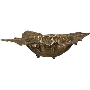 Gilde Ciotola Crumple in alluminio – rettangolare – strutturata – oro – altezza 12 cm x larghezza 42 cm – ciotola decorativa Gilde Ciotola Crumple in alluminio – rettangolare – strutturata – oro – altezza 12 cm x larghezza 42 cm – ciotola decorativa