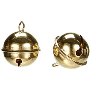 Rayher Deco-Campanelli di Metallo (Tondi), Oro, Busta 2 Pz, Rayher Deco-Campanelli di Metallo (Tondi), Oro, Busta 2 Pz,
