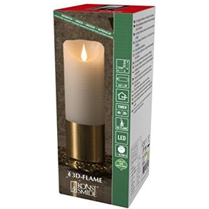 Konstsmide Candele a batteria 3D Living Light a batteria tremolante con fiamma in vera cera 4 o 8 ore, funzione timer 20,5 x 7,5 cm, bianco caldo Konstsmide Candele a batteria 3D Living Light a batteria tremolante con fiamma in vera cera 4 o 8 ore, funzione timer 20,5 x 7,5 cm, bianco caldo