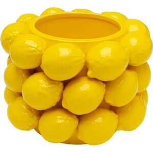 KARE Design vaso Lemon Juice, Giallo, 19 cm Portafiori, motivo Limoni, Vaso Ceramica, decorazione estiva soggiorno KARE Design vaso Lemon Juice, Giallo, 19 cm Portafiori, motivo Limoni, Vaso Ceramica, decorazione estiva soggiorno
