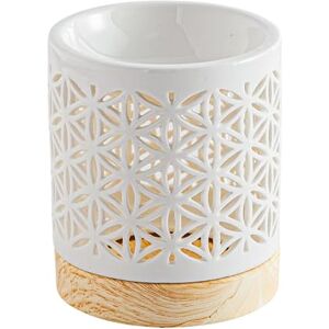 ZEN ARÔME Bruciatore profumato Ceramy Fiore della Vita Bruciatore di cera fondente profumato Oggetto artigianale Portafelicità Aromaterapia facile Diffusore dei profumi-Decorazione regalo moderno ZEN ARÔME Bruciatore profumato Ceramy Fiore della Vita Bruciatore di cera fondente profumato Oggetto artigianale Portafelicità Aromaterapia facile Diffusore dei profumi-Decorazione regalo moderno