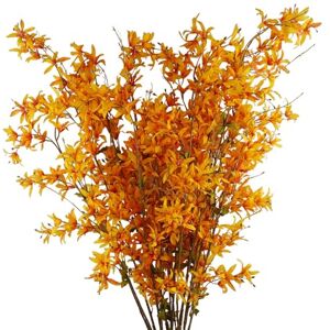 Leaf Spray Floreale Giallo Artificiale 6x 130cm Leaf Spray Floreale Giallo Artificiale 6x 130cm