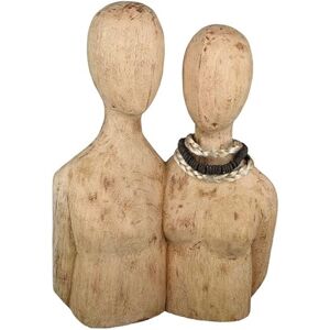 GILDE Casablanca Coppia di Sculture in Legno - Decorazione Elegante GILDE Casablanca Coppia di Sculture in Legno - Decorazione Elegante