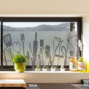 Ambiance Sticker Pellicola Adesiva Per Vetri Privacy Utensili da Cucina Adesivo Per Schermi Privacy per Finestre e Porte Doccia H40 x L200 cm Ambiance Sticker Pellicola Adesiva Per Vetri Privacy Utensili da Cucina Adesivo Per Schermi Privacy per Finestre e Porte Doccia H40 x L200 cm