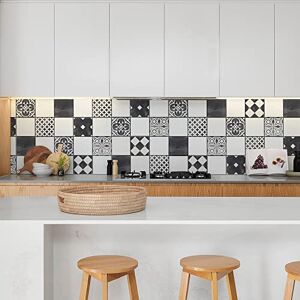 Dekoidea - Piestrelle adesive Effetto Ardesia - 24 pcs - Tiles Dekoidea - Piestrelle adesive Effetto Ardesia - 24 pcs - Tiles