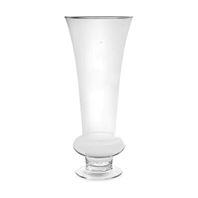 H&H Vaso fiori in vetro trasparente, 30 h70 cm H&H Vaso fiori in vetro trasparente, 30 h70 cm