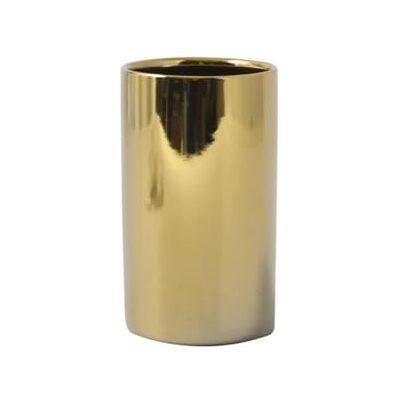 Spirella Bicchiere in Ceramica Tubo Oro Lucido Spirella Bicchiere in Ceramica Tubo Oro Lucido