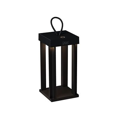 Konstsmide Lanterna LED Cannes, nero, per interni ed esterni, in alluminio, durata della batteria fino a 20 ore, , 15 cm (L)/15 cm (L)/42 cm (H) Konstsmide Lanterna LED Cannes, nero, per interni ed esterni, in alluminio, durata della batteria fino a 20 ore, , 15 cm (L)/15 cm (L)/42 cm (H)