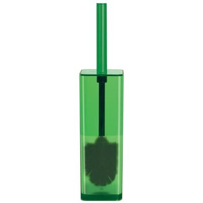 Spirella Cubo Portaspazzole Polistirolo Verde Trasparente Spirella Cubo Portaspazzole Polistirolo Verde Trasparente