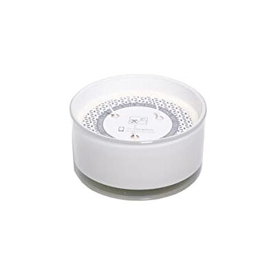 Spaas Candela profumata a 3 stoppini, in Vetro, Cera di paraffina Bianca, 144 x 81 mm Spaas Candela profumata a 3 stoppini, in Vetro, Cera di paraffina Bianca, 144 x 81 mm