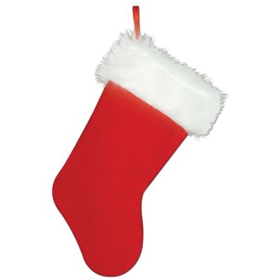 Beistle 1-Pack Plush Calza di Natale, 38,1 cm Beistle 1-Pack Plush Calza di Natale, 38,1 cm