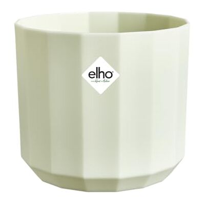 Elho Facet Round 23cm Vaso per Interno 100% Plastica Riciclata Ø 22.7 x H 20.4 cm Tea Green Elho Facet Round 23cm Vaso per Interno 100% Plastica Riciclata Ø 22.7 x H 20.4 cm Tea Green