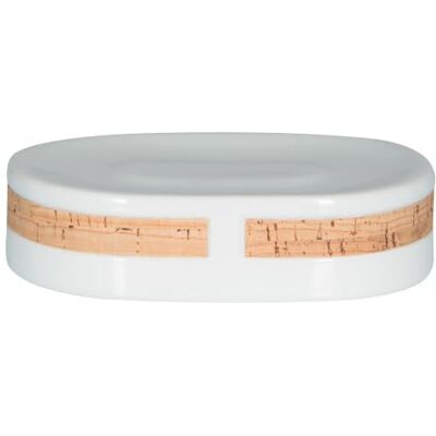 Spirella Portasapone in Porcellana, Bianco Naturale e Beige Spirella Portasapone in Porcellana, Bianco Naturale e Beige