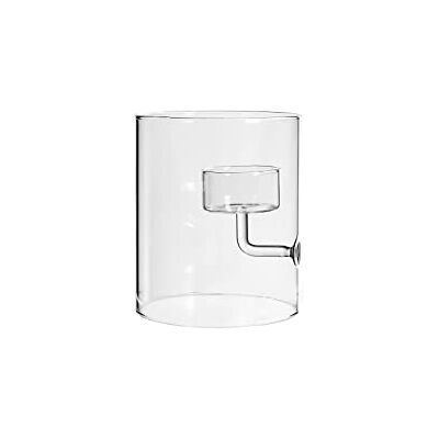 H&H Porta Tealight, Vetro, 1 Posto, cm10xH12 H&H Porta Tealight, Vetro, 1 Posto, cm10xH12