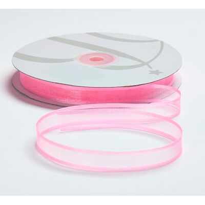 BARATTI Nastro in Organza con Bordo in Raso 12mm X 50 metri, per Artigianato, Natale, Decorazioni, Adatto Per confezionare Regali, Feste di Compleanno, Matrimoni, Bomboniere (Rosa) BARATTI Nastro in Organza con Bordo in Raso 12mm X 50 metri, per Artigianato, Natale, Decorazioni, Adatto Per confezionare Regali, Feste di Compleanno, Matrimoni, Bomboniere (Rosa)