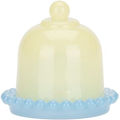 THUN Candela macaron cloche gialla Vetro, paraffina, essenza, stoppino: 100% cotone., 10 * 9cm THUN Candela macaron cloche gialla Vetro, paraffina, essenza, stoppino: 100% cotone., 10 * 9cm