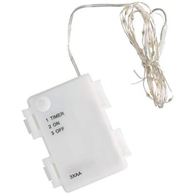 Rayher catena luminosa mini luci LED per esterni e interni, flessibile, pieghevole, a batteria, lunghezza 235 cm, 40 lampadine LED, luce bianca calda, decorazioni casa, giardino, feste, Rayher catena luminosa mini luci LED per esterni e interni, flessibile, pieghevole, a batteria, lunghezza 235 cm, 40 lampadine LED, luce bianca calda, decorazioni casa, giardino, feste,