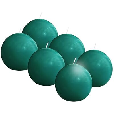 Bolsius Candela sferica liscia lucida 7 cm 6 pezzi 16 ore senza olio di palma con cera vegetale naturale Bolsius Candela sferica liscia lucida 7 cm 6 pezzi 16 ore senza olio di palma con cera vegetale naturale