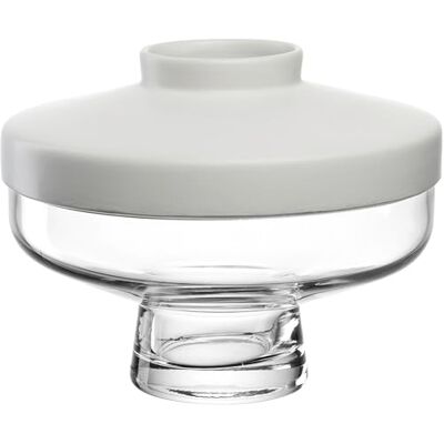 Leonardo HOME Vaso Riva • 1 pezzo • Vaso in vetro per composizioni floreali creative • Diametro 7,4 cm • Elegante vaso di fiori in ceramica e vetro • Design moderno per la zona giorno • Altezza 16,5 Leonardo HOME Vaso Riva • 1 pezzo • Vaso in vetro per composizioni floreali creative • Diametro 7,4 cm • Elegante vaso di fiori in ceramica e vetro • Design moderno per la zona giorno • Altezza 16,5