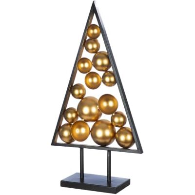 Gilde Palline per albero in metallo dorato, circa 81 cm Materiale: metallo, opaco/metallizzato, colore oro, accenti neri, motivo albero, altezza circa 81 centimetri Gilde Palline per albero in metallo dorato, circa 81 cm Materiale: metallo, opaco/metallizzato, colore oro, accenti neri, motivo albero, altezza circa 81 centimetri