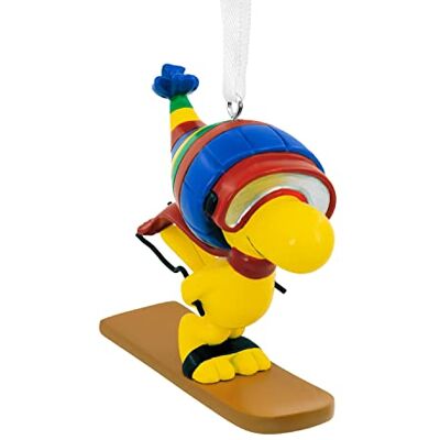 Hallmark Woodstock Decorazione natalizia a forma di arachidi, motivo: Snoopy, decorazione natalizia da appendere, regalo per Natale Hallmark Woodstock Decorazione natalizia a forma di arachidi, motivo: Snoopy, decorazione natalizia da appendere, regalo per Natale