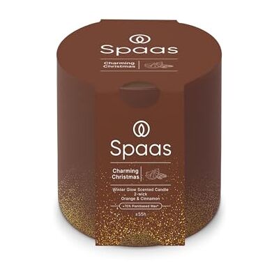 Spaas Candela profumata Winter Glow a 2 stoppini, 55 ore Charming Christmas Spaas Candela profumata Winter Glow a 2 stoppini, 55 ore Charming Christmas