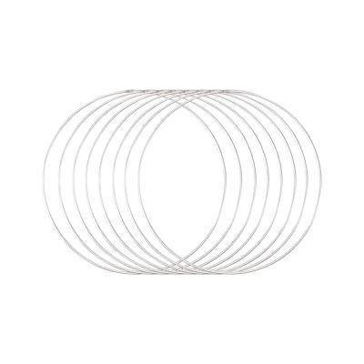 Creative Anello in Metallo Ø 20 cm x 3 mm 8 Cerchio Decorativo Argento-Filo Metallico, Fiori Secchi, Macramè, Acchiappasogni, Mobile Fai da Te e Decorazioni da Parete, 20 x 20 x 0.03 cm Creative Anello in Metallo Ø 20 cm x 3 mm 8 Cerchio Decorativo Argento-Filo Metallico, Fiori Secchi, Macramè, Acchiappasogni, Mobile Fai da Te e Decorazioni da Parete, 20 x 20 x 0.03 cm