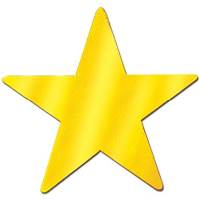 Beistle 24-Piece Foil Star Cutouts, 12-Inch Beistle 24-Piece Foil Star Cutouts, 12-Inch