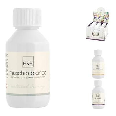 H&H Flacone Essenze Natural Living, Muschio Bianco/Lavanda/Mirra, Ml 125 H&H Flacone Essenze Natural Living, Muschio Bianco/Lavanda/Mirra, Ml 125